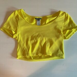 Yellow Women's Crop Top